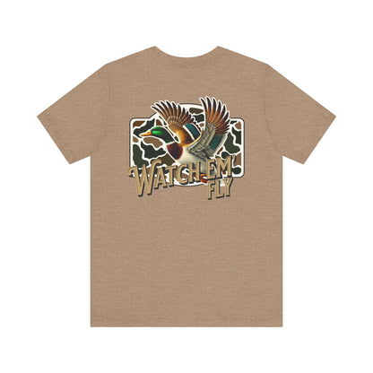 Watch Em' Fly Unisex Jersey Tee - 'Watch 'Em Fly' Design for Nature Lovers